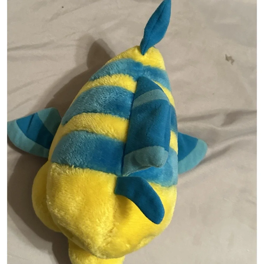Vintage Little Mermaid Flounder Plush Disneyland‎ /Walt Disney World